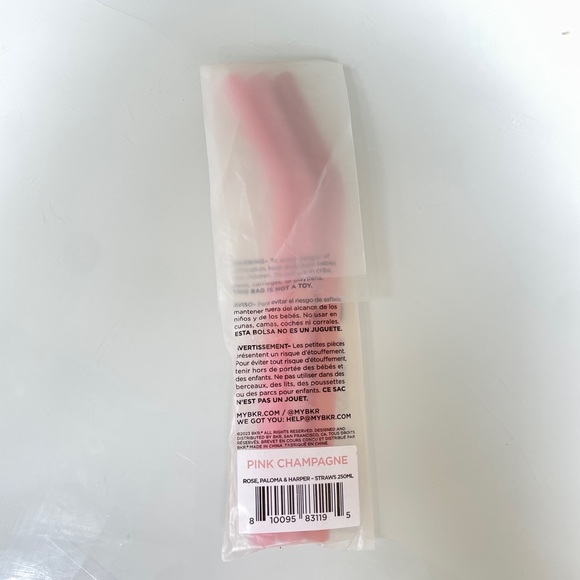 Bkr Fairytale Pink Straws - Picture 2 of 2